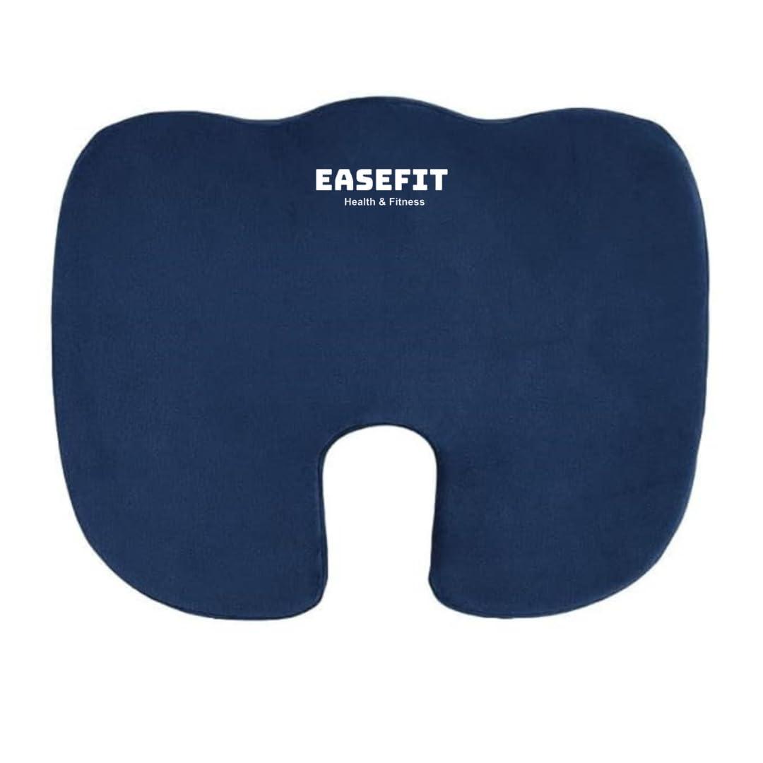 EASEFIT EASEFIT Orthopedic Coccyx Cushion Tailbone Support & Sciatica Pain Relief Hip Support Tailbone Pain Relief,Coccyx Seat Cushion for Chair Lower Back Support with Removable Cover (Blue)