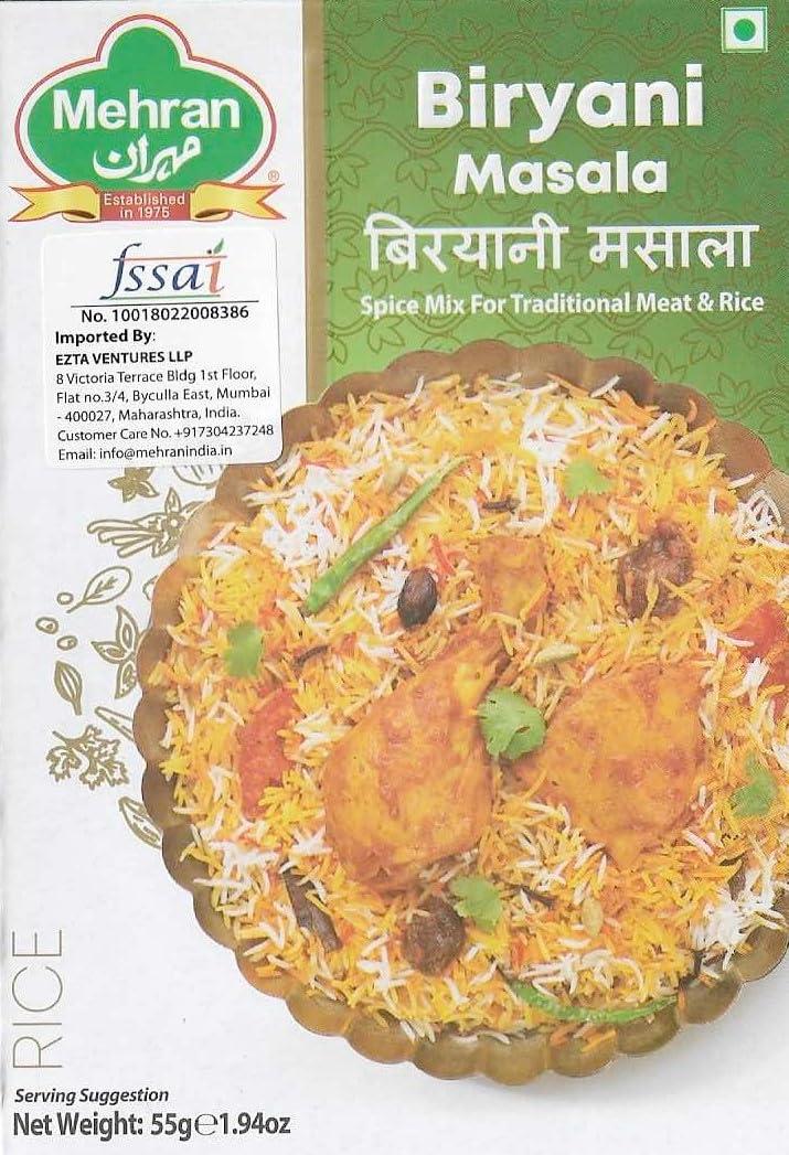 Mehran Mehran Biryani Masala ,55 Gms (Pack Of 4 ),Turmeric
