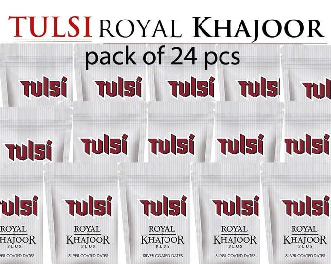 Generic Tulsi Royal Khajoor Silver Coated Dates pack of 24