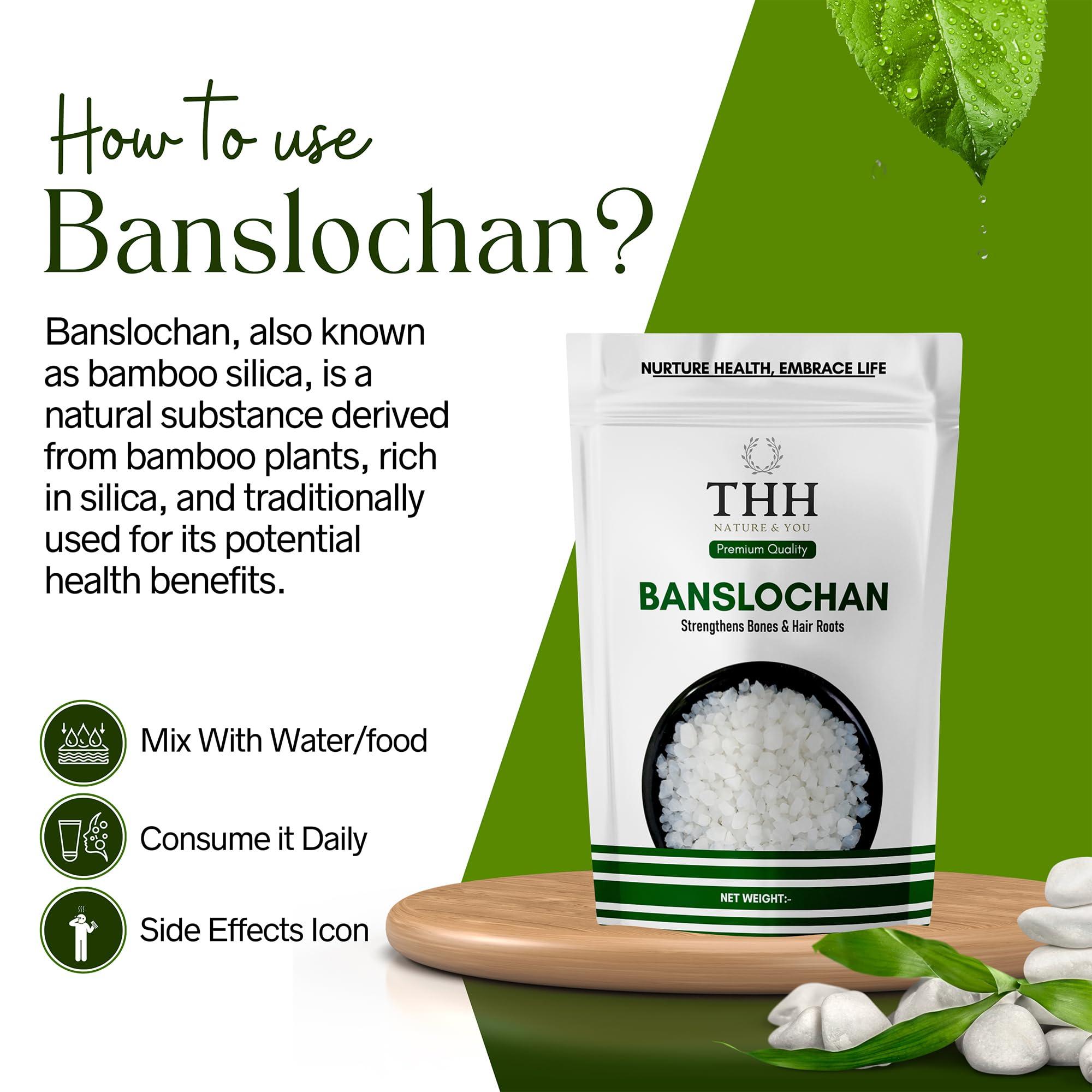 THH THH Organic Tabashir - Vanslochan - Banslochan (200g)| 100% Pure Vanshlochan For Strengthen Bones & Hair Roots| No Added Colors or Preservatives