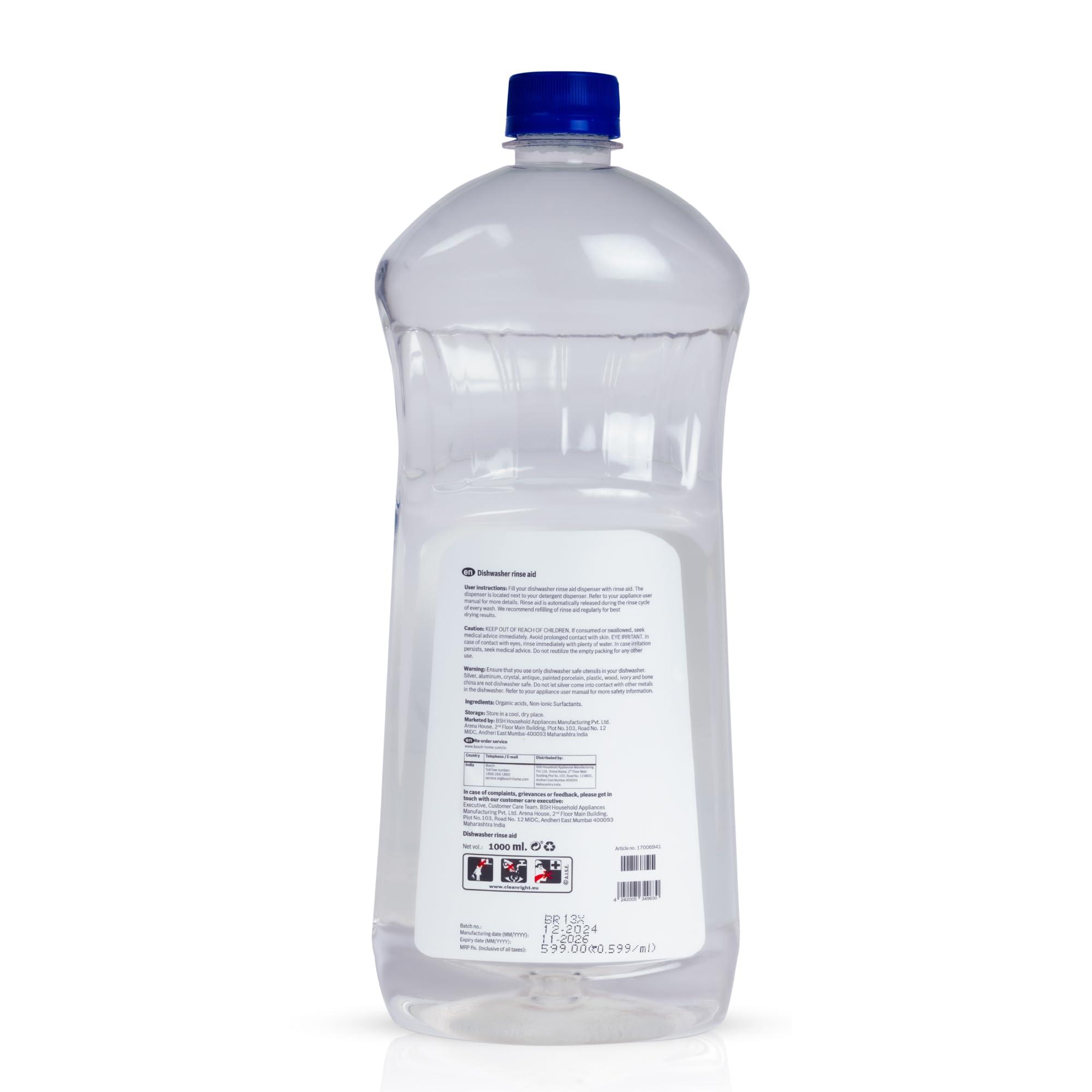 Bosch Bosch Dishwasher Rinse Aid - 1000 ML