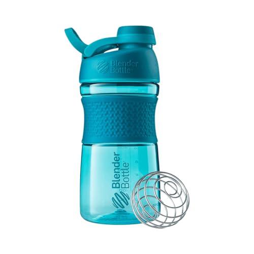 Blender Bottle BlenderBottle SportMixer Twist Cap Tritan Grip Shaker Bottle, 20-Ounce, Teal