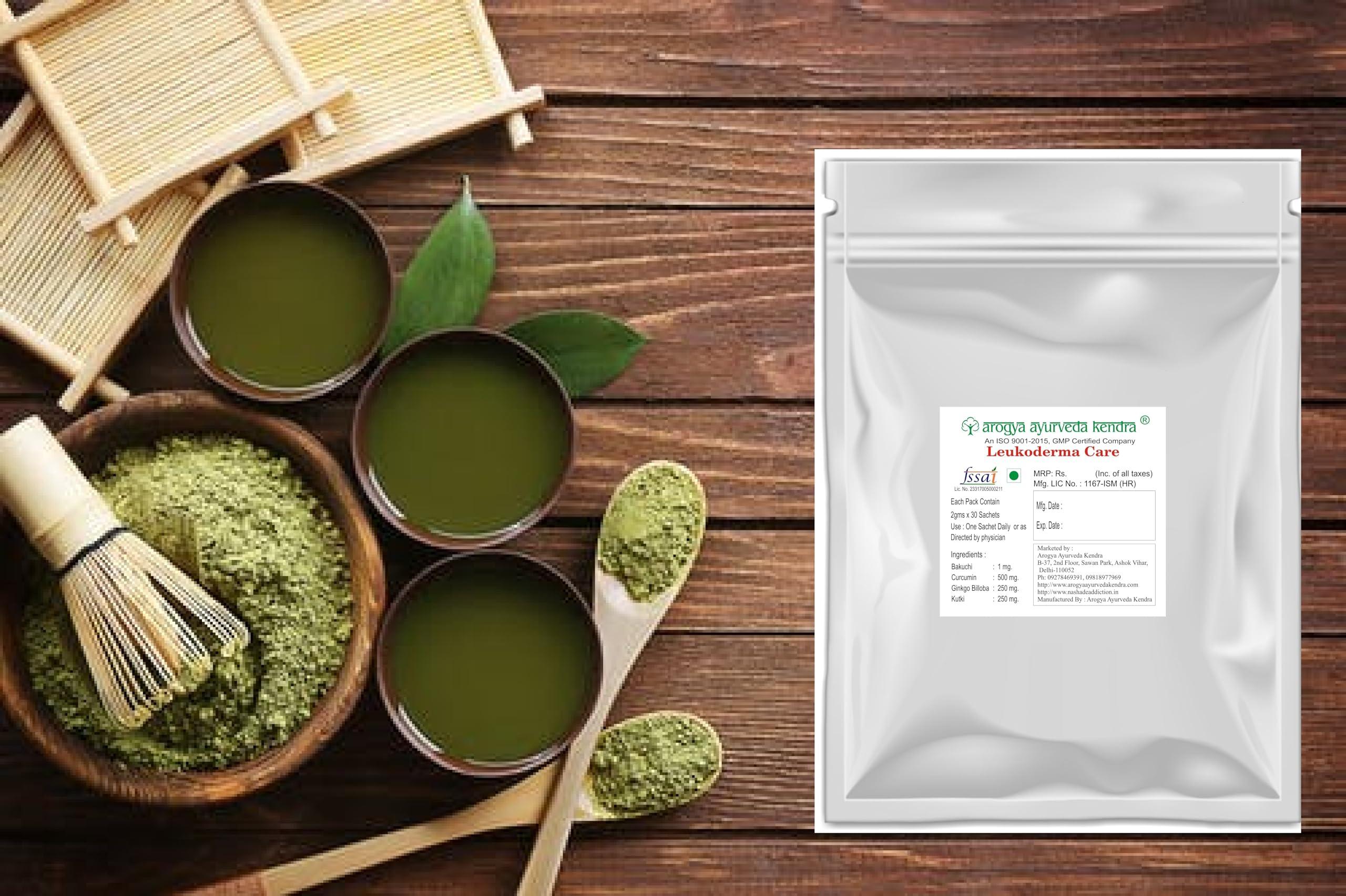 Arogya Ayurveda Kendra Herbal Remedy for Vitiligo & Leukoderma Helpful in disappearing White Patches from Skin.- Ayurveda Gift