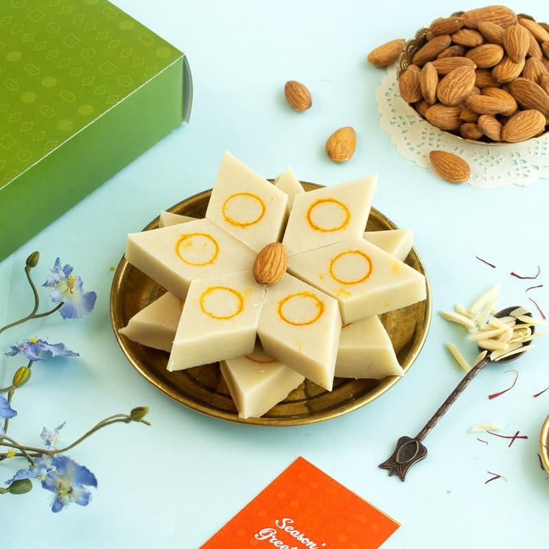 DI MITHAI NATION DI MITHAI NATION Badam Katli Traditional Indian Desert Mithai for Special Occasion (200 Gram)