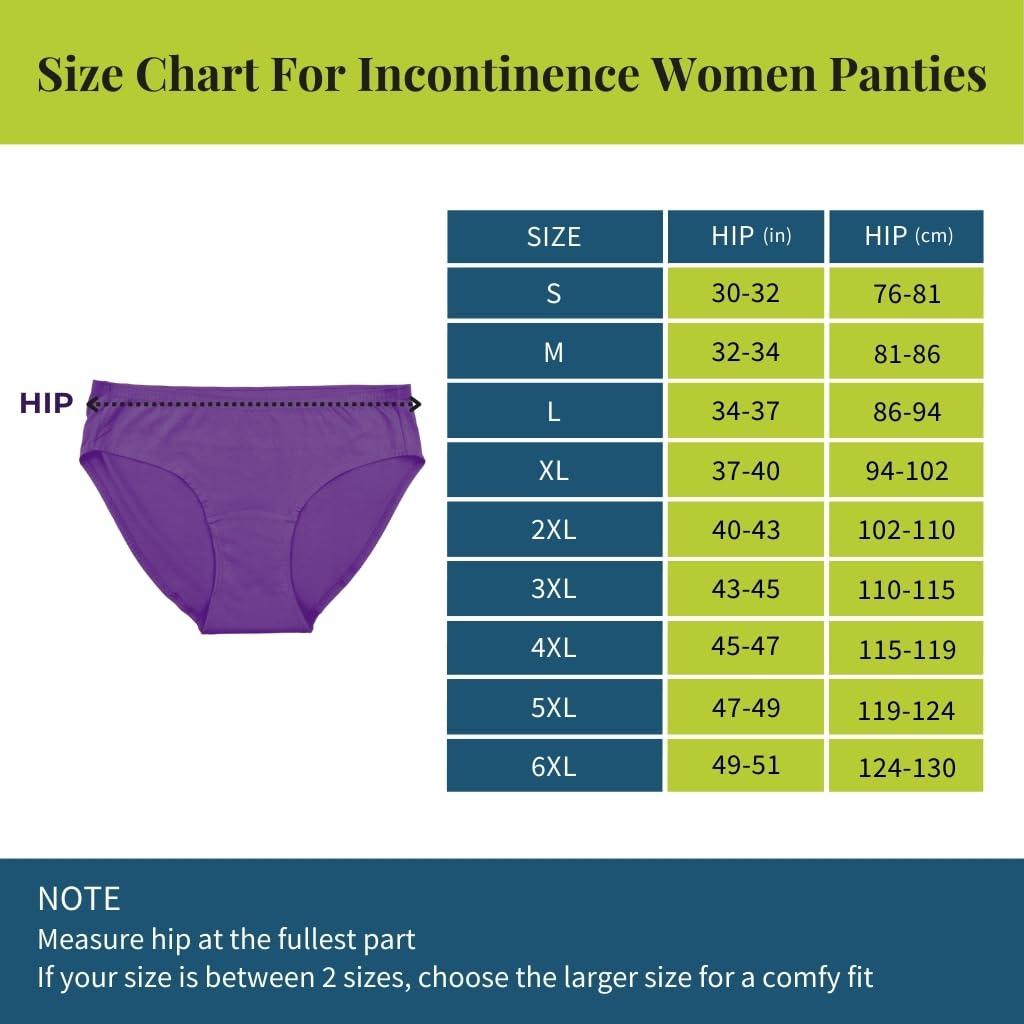 Pristine Life Pristine Life | Urine Leak Proof Panties For Women | Wash & Reusable | Absorbs Light Urine Leaks | Anti Bacterial, Hygienic & Leakproof | Comfy Cotton | Pack Of 1 | Magentra | M