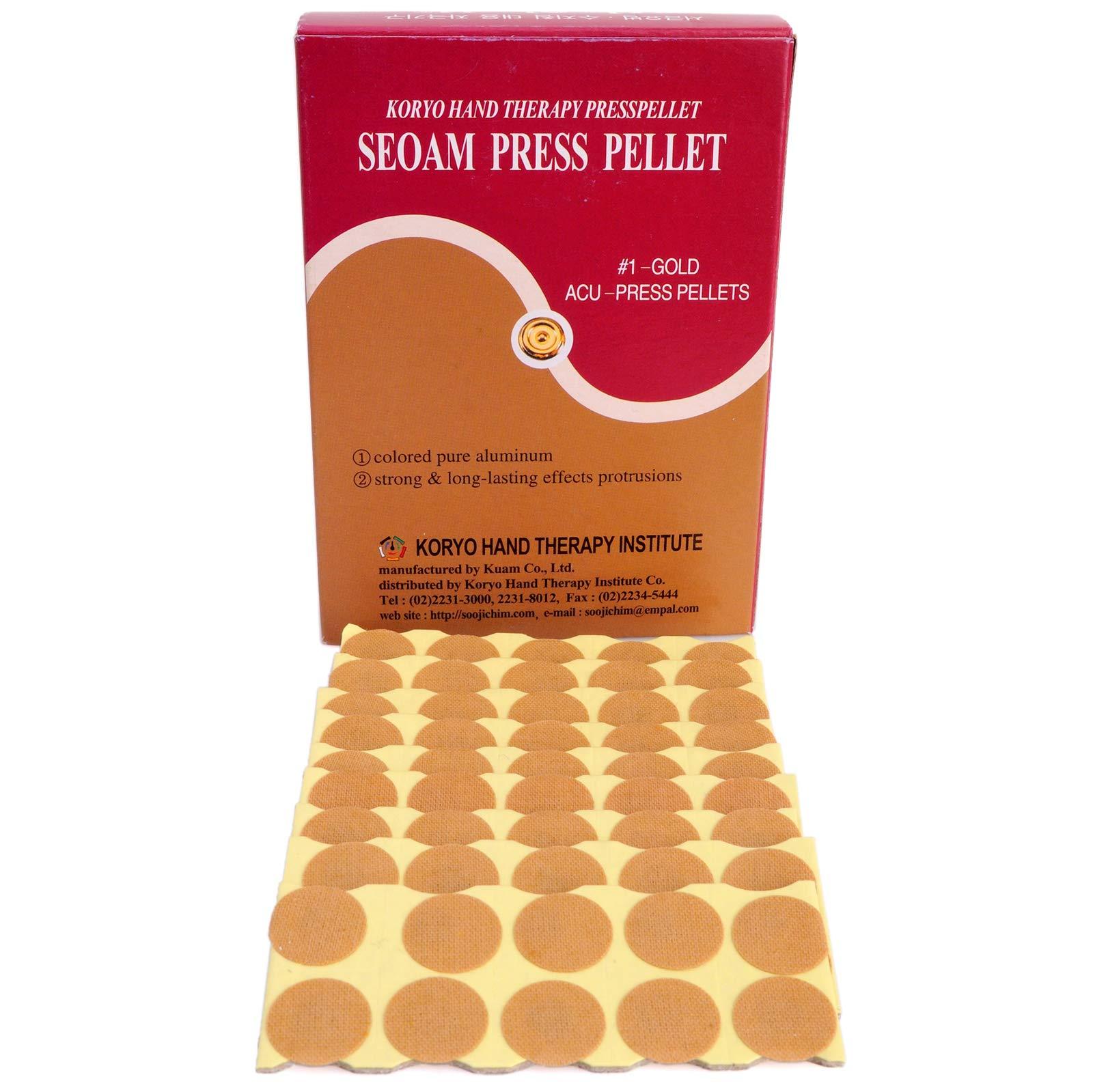 KHT Korean Koryo Hand Therapy - KHT Seoam Seoambong Press Pellet #1-Gold (1)