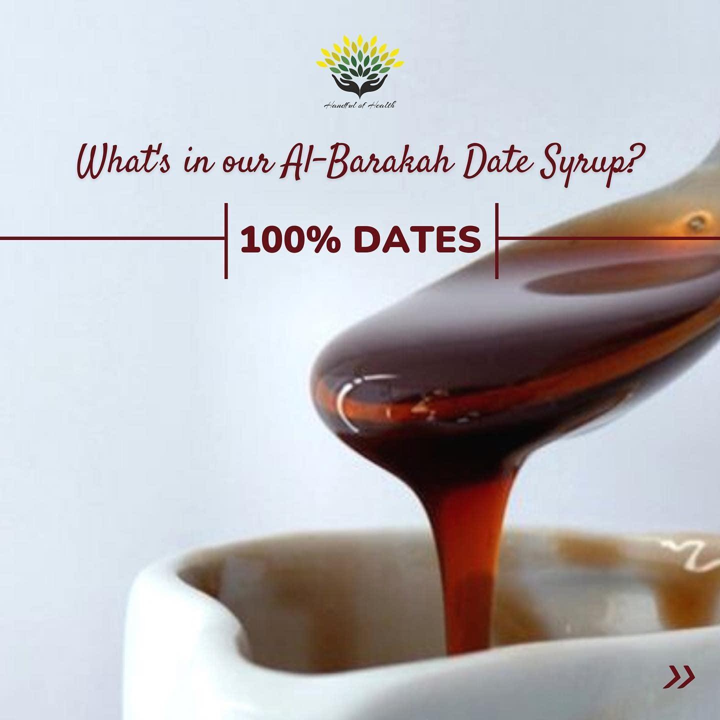 Al Barakah Al Barakah Arabian Date Syrup 400g | All Natural | No Added Sugar | No Preservatives | Vegan | Plant-Based | Non-GMO | Khajur | Khajoor | Healthy Sweetener | Natural Sweetness | Nutrient-Rich | Organic