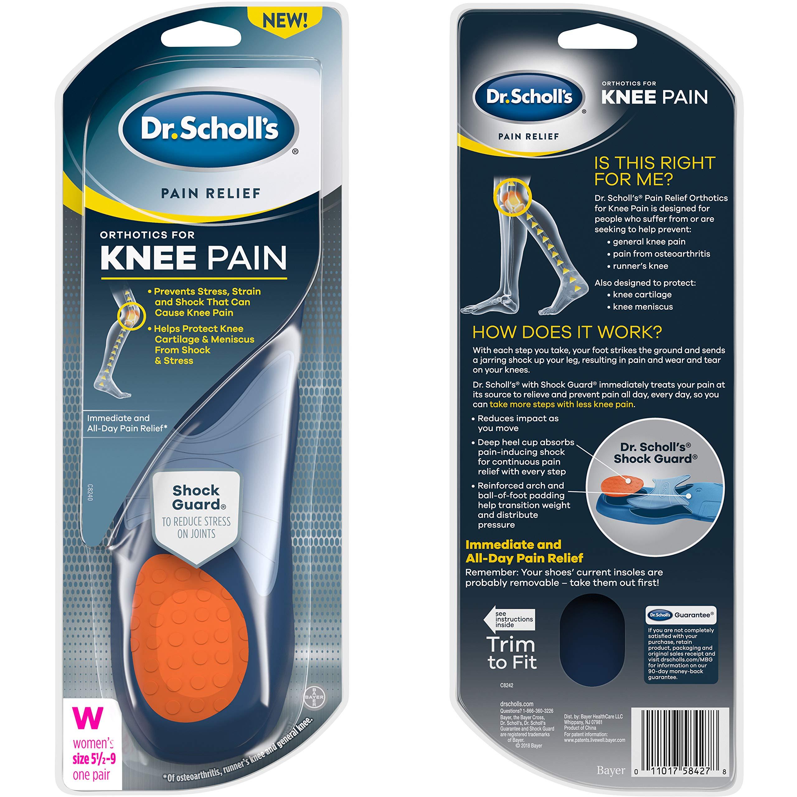 Dr. Scholl\'s Dr. Scholl\'s Knee Pain Relief Orthotics // Immediate and All-Day Knee Pain Relief Including Pain from Osteoarthritis and Runners Knee (for Women\'s 5.5-9, Also Available for Men\'s 8-14)