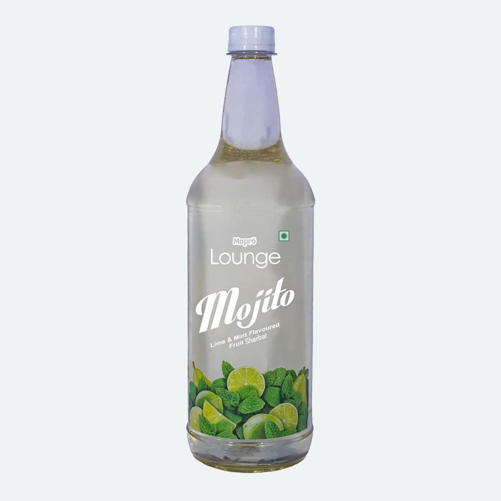 Mapro Mapro Lounge Mojito Lemon and Mint Cocktail Mixer Mocktail Fruit Syrup - 1L |Contains Real Fruit Juice| Gluten Free| Zero Cholestrol