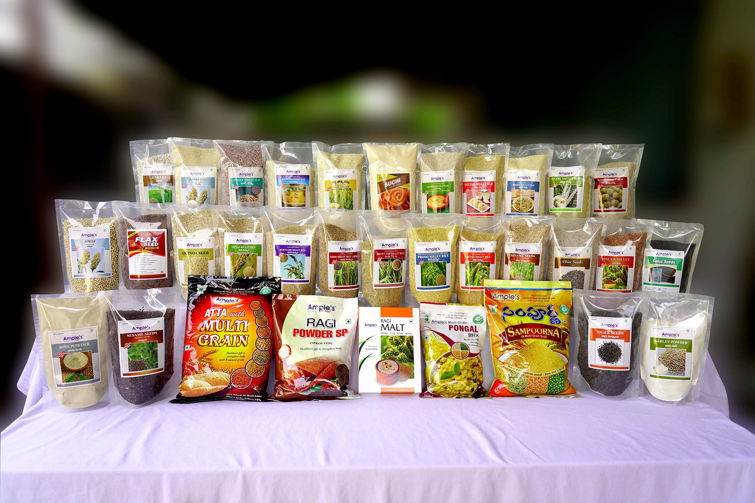 AMPLE FOODS Amples Jowar suji/ravva | Jonna ravva |Healthy Breakfast | No preservatives added | 500 gms | Gluten free