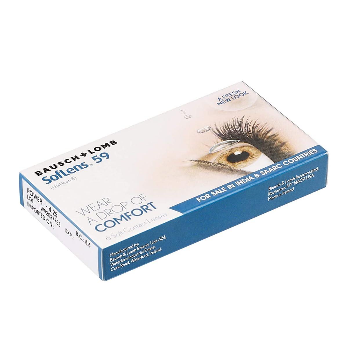 Bausch & Lomb Bausch & Lomb Soflens59 Monthly Disposable Contact Lens (6 Lens Pack -8.00)