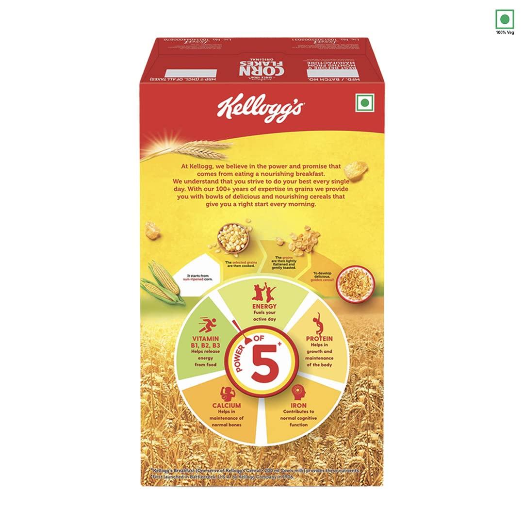 Kellogg\'s Kellogg\'s Corn Flakes Original, High in Iron, High in B Group Vitamins, Breakfast Cereals, 475g Pack & All Bran Wheat Flakes, 440g