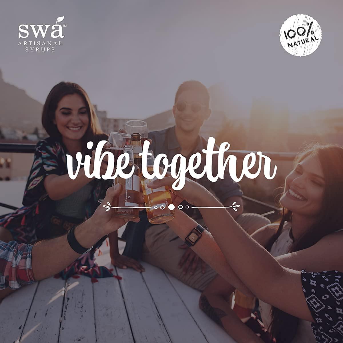 Swa Artisanal Syrups Swa Artisanal Syrups - Jamun Kala Khatta, 100% Natural, Liquid, 250Ml Makes 10-15 Drinks, Syrup For Cocktails/Mocktails/Lemonades/Ice Gola/Craft Coffee