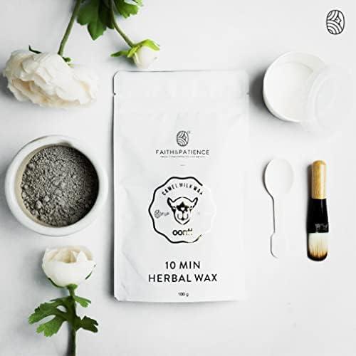 FAITH & PATIENCE FAITH & PATIENCE Hair Removal Powder For Men & Women, Faith and Patience Camel Milk Wax 10 Min Herbal Wax Pack of 3