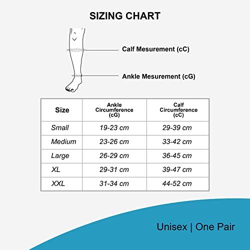 Venoprotek Venoprotek Varicose Veins Compression Stockings Class 2 (23-32 mm Hg) Below Knee, Beige, XX-Large