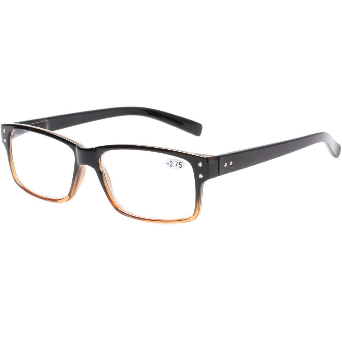 Norperwis Reading Glasses 5 Pairs Quality Readers Spring Hinge Glasses for Reading for Men and Women (5 Pack Mix Color, 0.50)