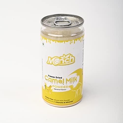 Monch Monch Camel Milk Powder - Camel Milk Powder For Height Growth - Freeze Dried, Banana Flavour (100g, Pack of 1)