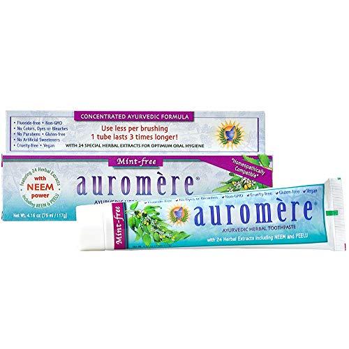 Auromere Toothpaste-Mint-Free - 4.16 oz. - Paste