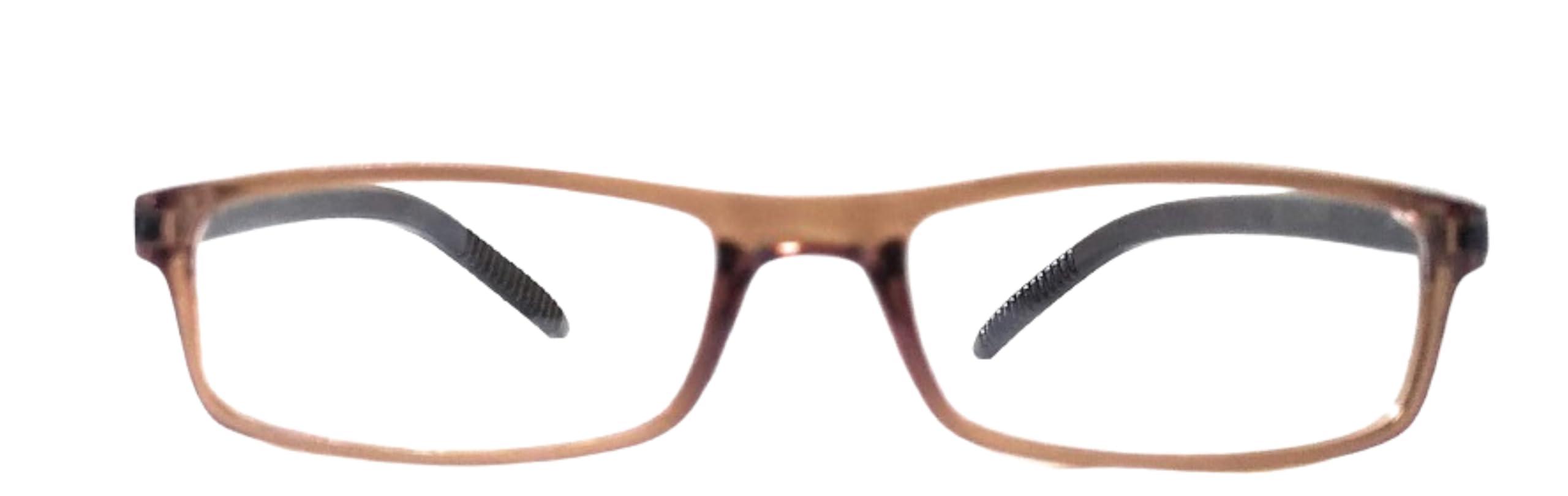 I-CARE OPTICALS I-CARE OPTICALS Power Reading Glasses Premium Unisex Near Vision Light Weight With Spring Small Size Available in 7 Colours +1.00 to +3.00 (+2.50, Brown)