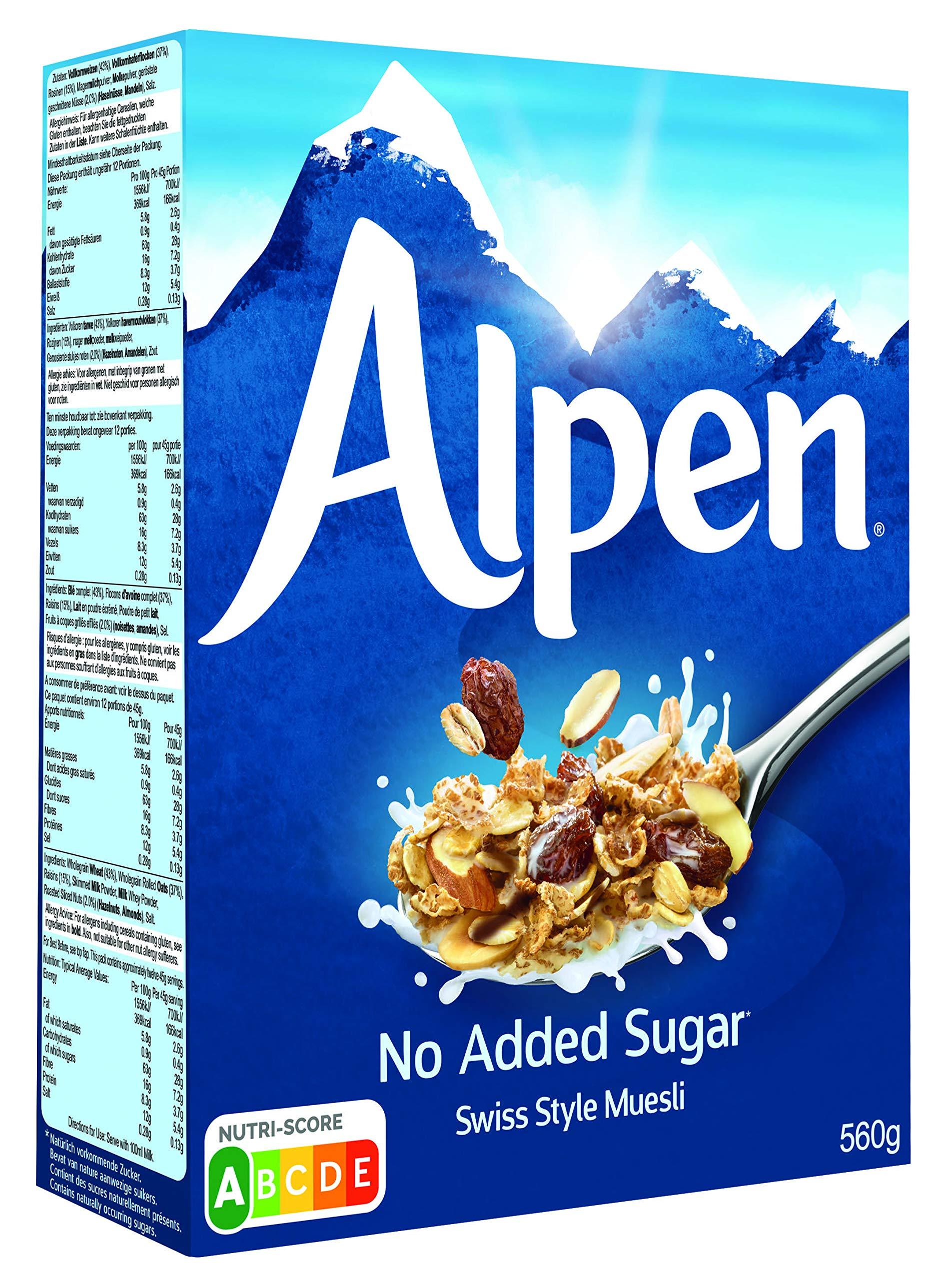 Alpen Alpen Cereal No Added Sugar, 550g, Packaging May Vary