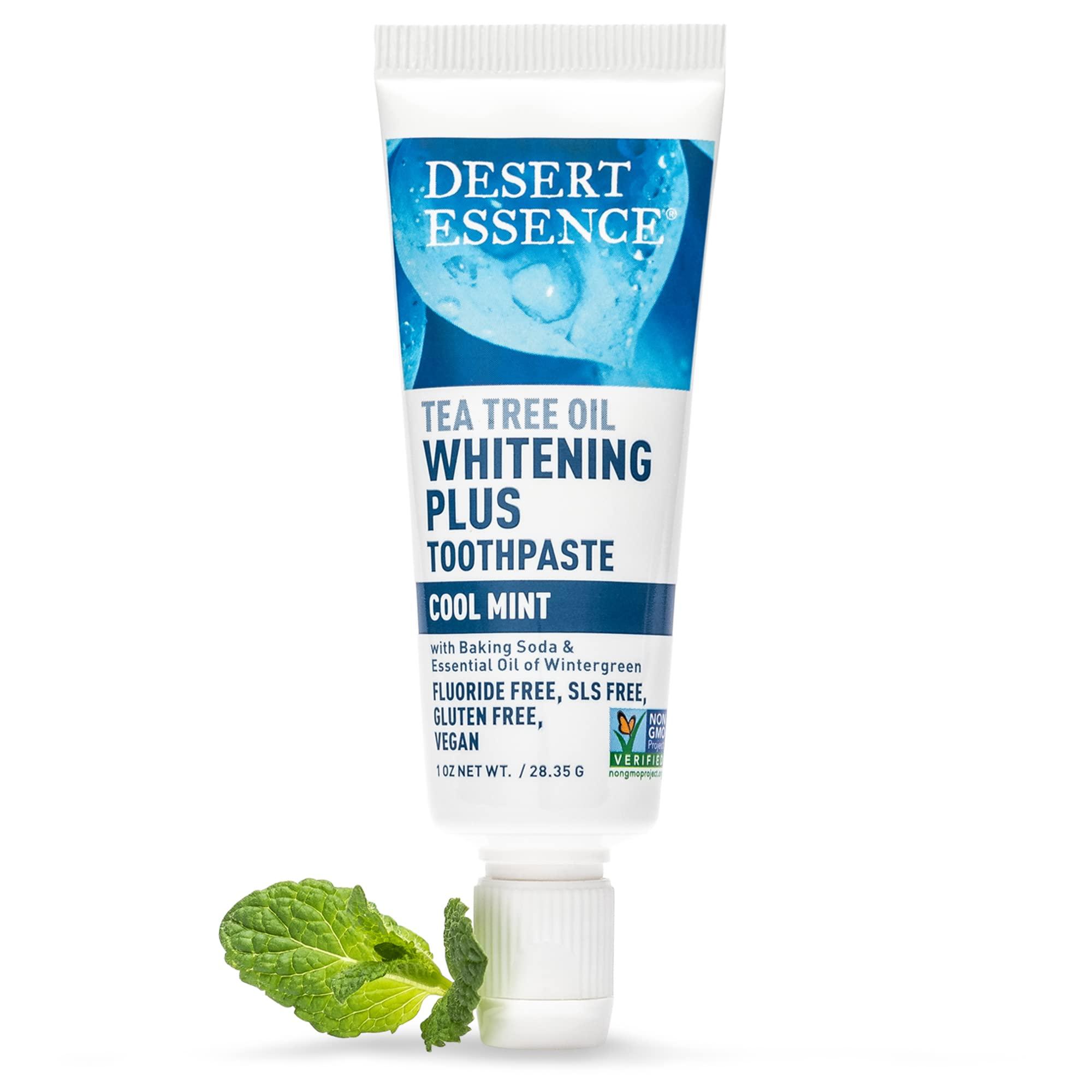 Desert Essence Tea Tree Oil Toothpaste - Whitening Plus Travel Size