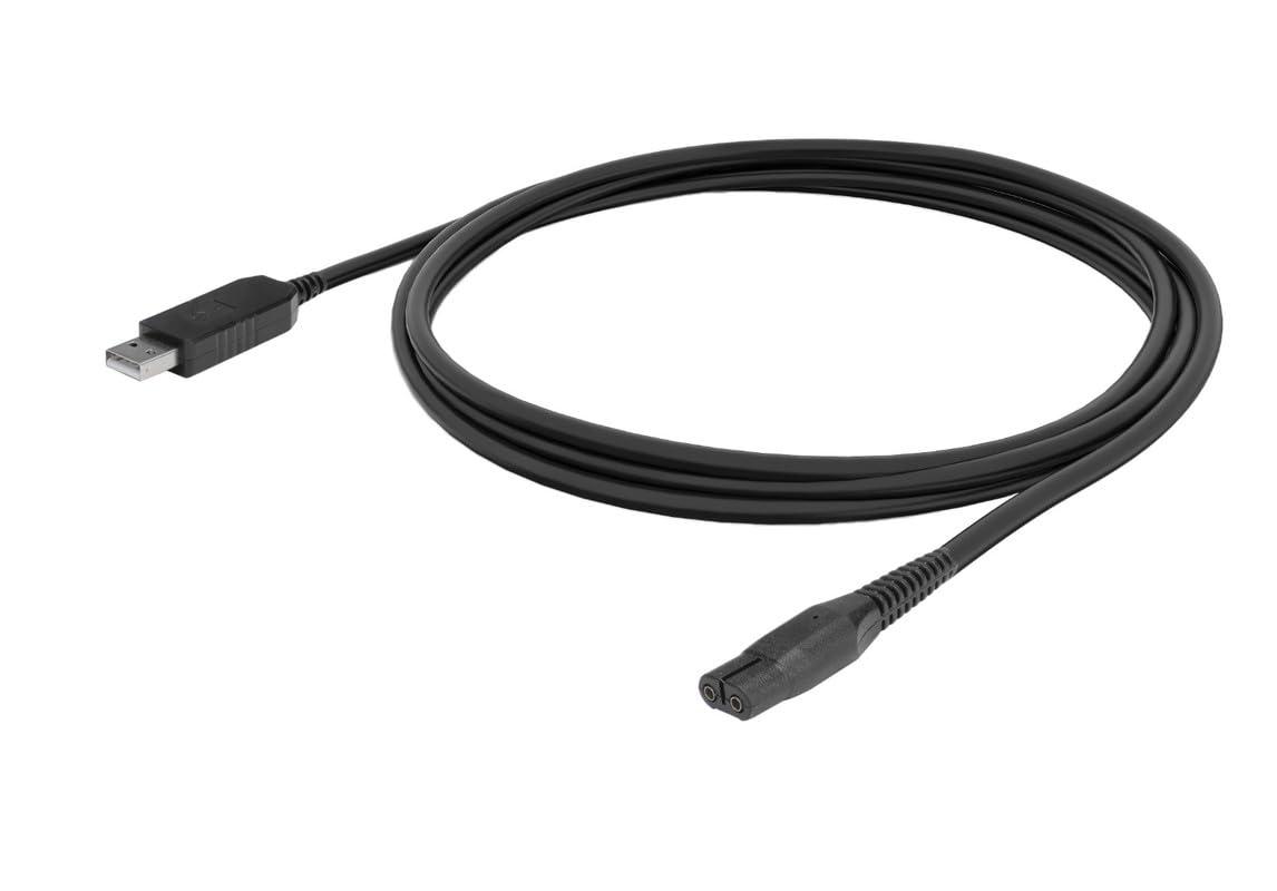 EVERHYPE EVERHYPE 4.3V USB Charging Cable Compatible With Philips Trimmers & Shavers| A00390 Replacement Charger (Complete list of compatible models in bullet point) BK BT3203