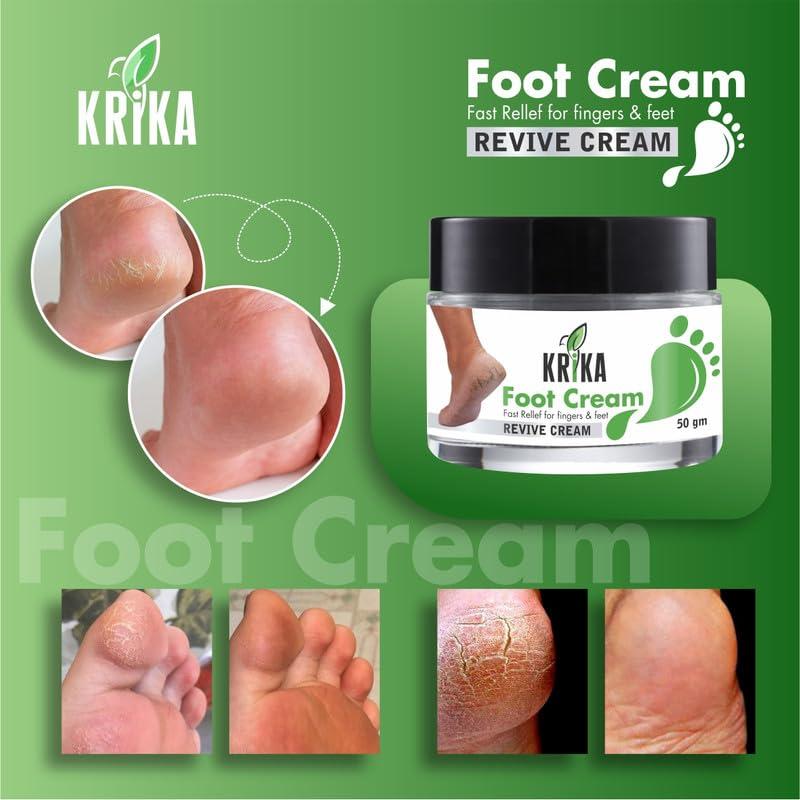 KRIKA KRIKA Foot Care Cream Repairs Cracked Heel | Crack Heel Repair Cream For Women & Men-100 gm (PACK OF 2)