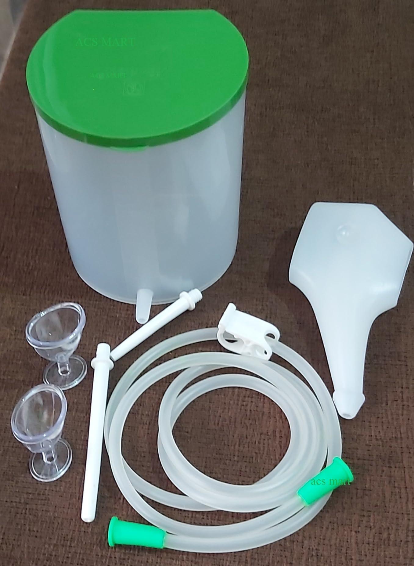 ACS MART ACS MART Anima Kit 1500ml home use Douche Can & Jal Neti Pot and 2 Eye Wash Cup Combo Pack