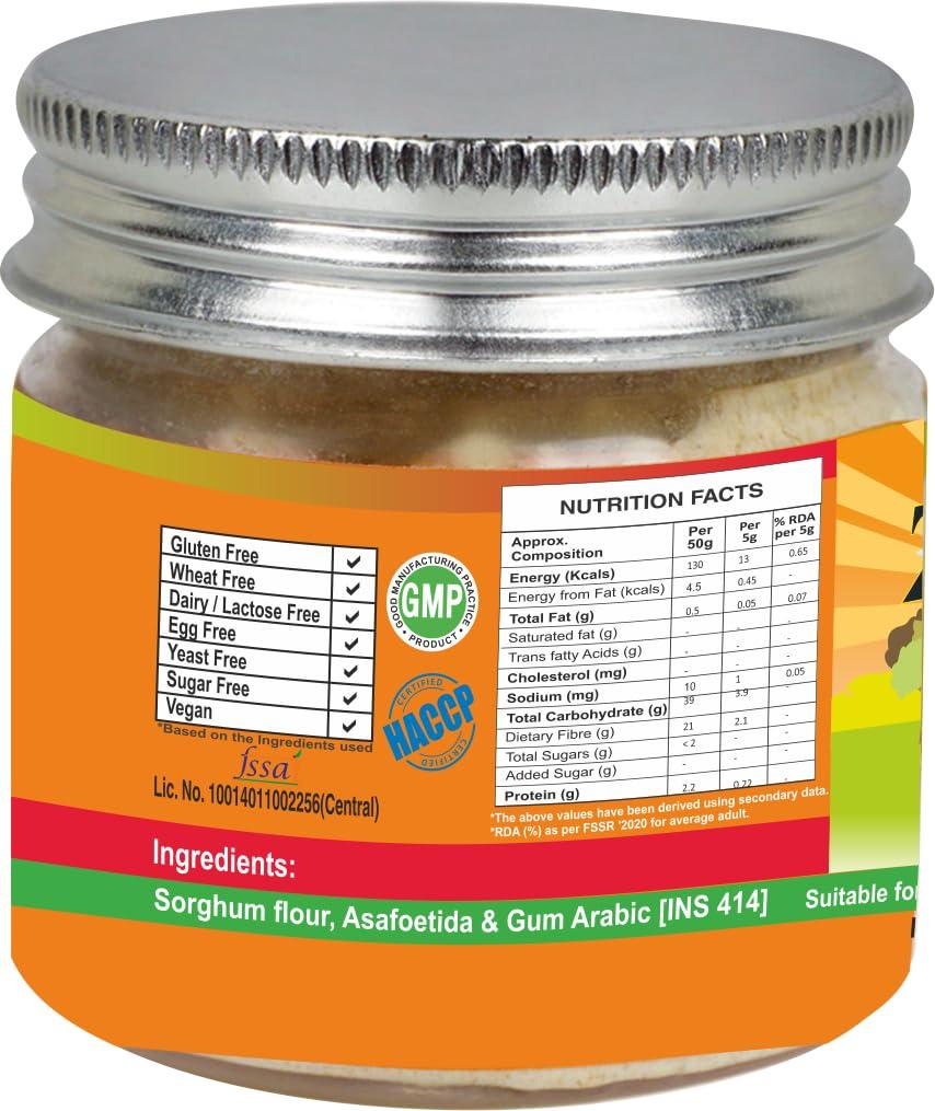 ZERO - G Zero-G Gluten Free Pure Hing (2 Pack combo) - Asafoetida Powder | Hing Powder | Strong Aromatic Hing | Free Flowing | Pure and Natural Hing - 50 Gram Each