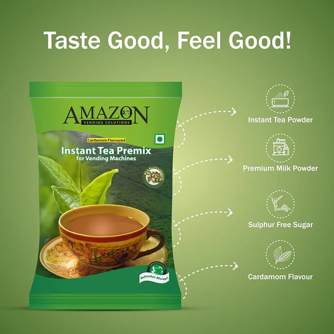 AMAZON Amazon 3 in 1 Instant Cardamom Tea Premix (Premix Contains Tea, Milk and Sugar) for Vending Machines 5 Kg