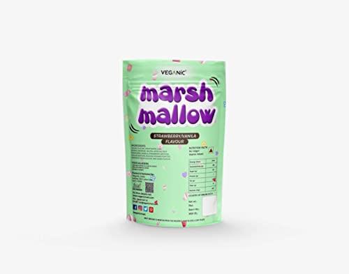 Veganic Veganic Watermelon Shape Marshmallows 175g 80 Pieces Strawberry Vanilla Flavour Cute Marshmallow Candy Soft And Tasty Candy Perfect For Kids Adults