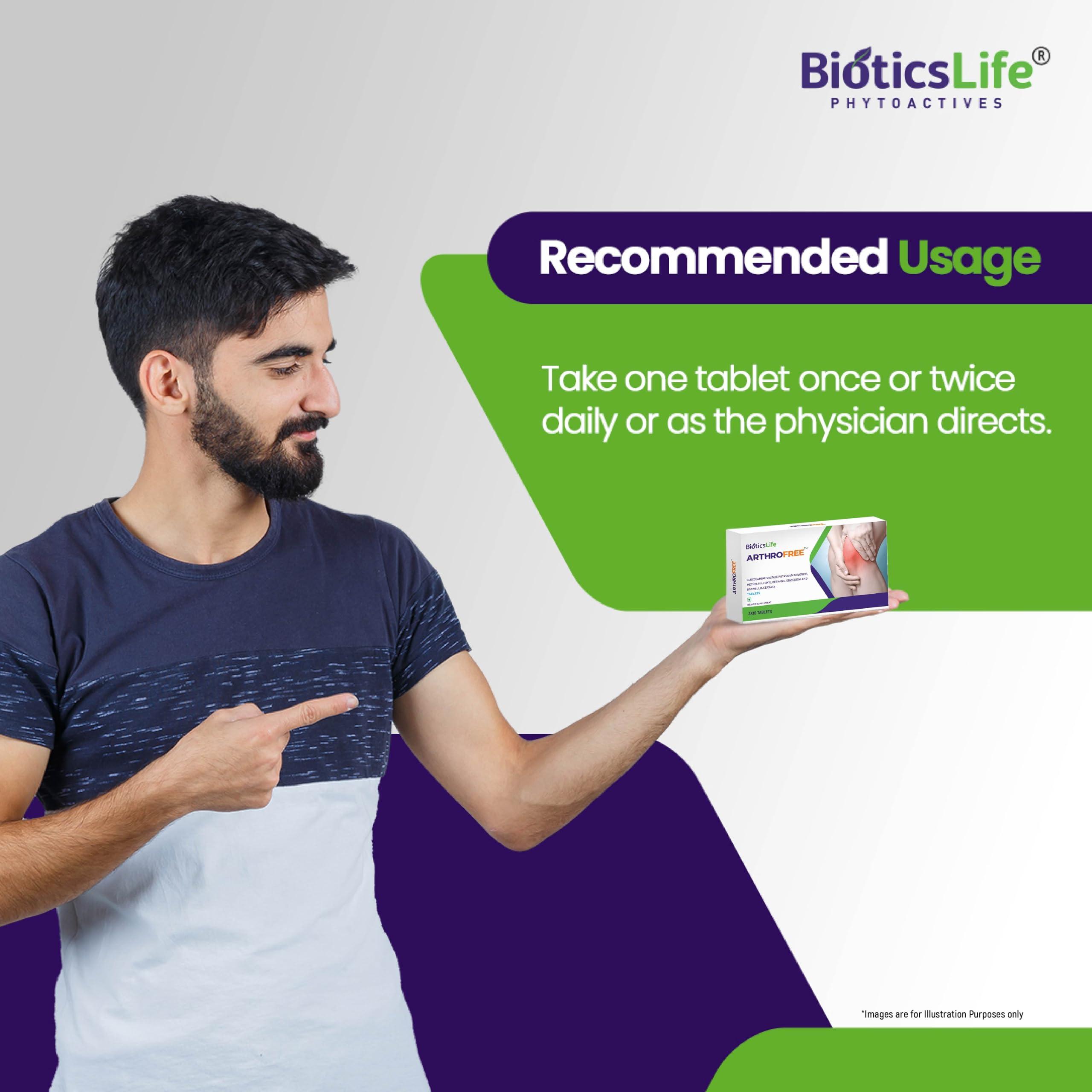 BIOTICSLIFE BIOTICSLIFE Arthrofree Tablets for Joint Pain. Pack of 30