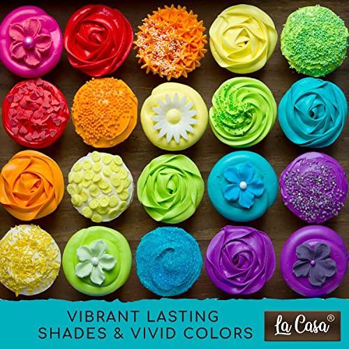 La Casa La Casa Metallic Gel Food Color - SILVER | Concentrated, Vegan & Gluten Free | For Icing, Fondant, Slime & Baking | 40ml |
