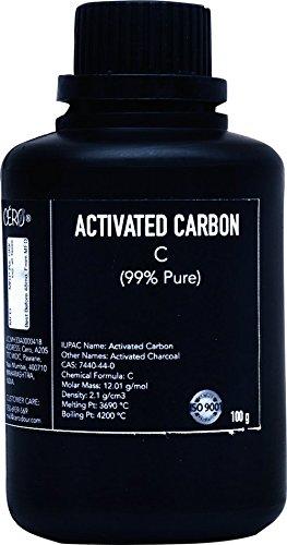 CERO CERO Activated Carbon 99% Pure, Iodine Value 1100, MB Value 180 (100g)