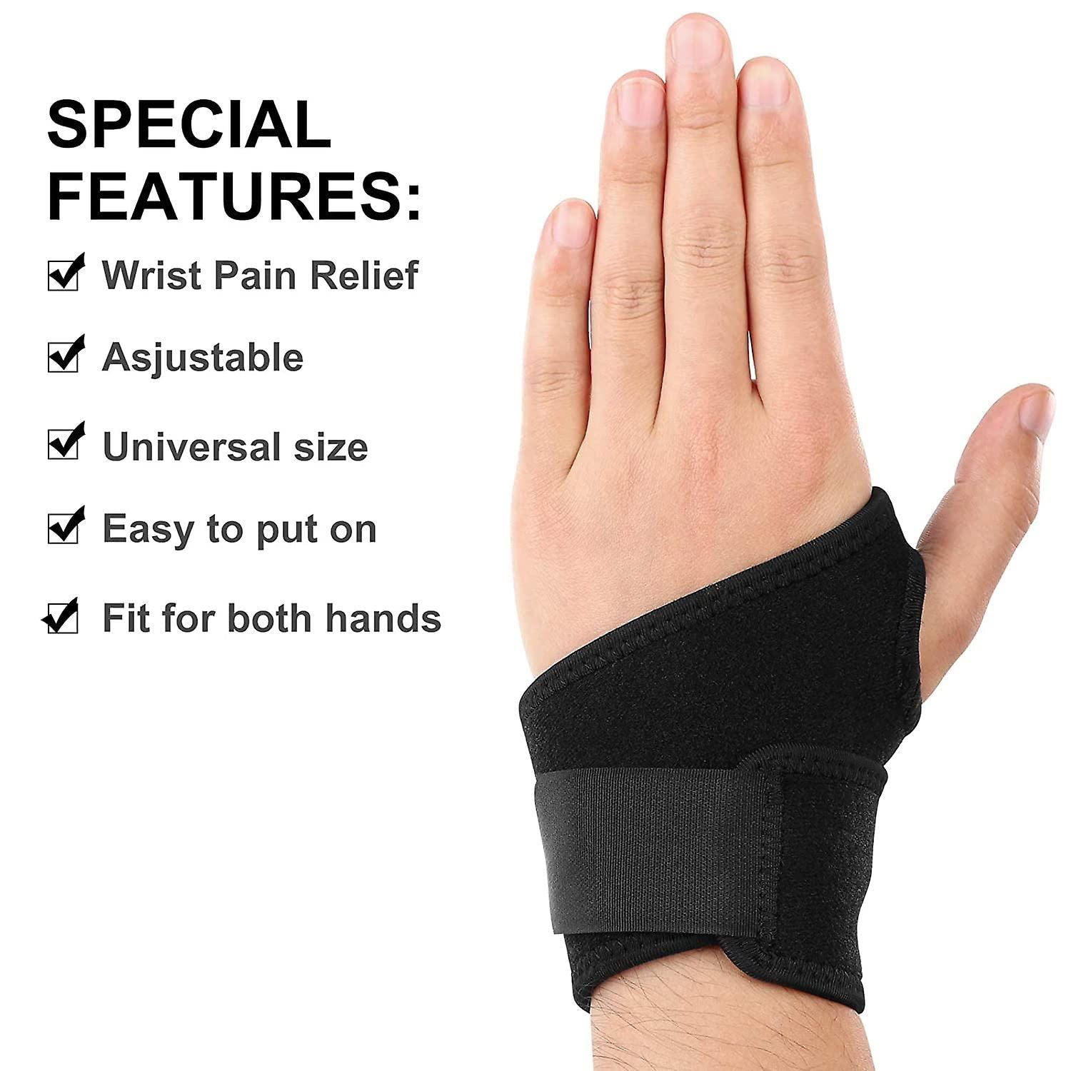 Mata kripa Mata kripa Wrist Brace For Tendinitis And Arthritis,one Hand Adjustable,Wrist Brace Support-for Women and Men Adjustable for Right and Left Hand with Thumb Stabilizer for Pain Relief (Single Piece)
