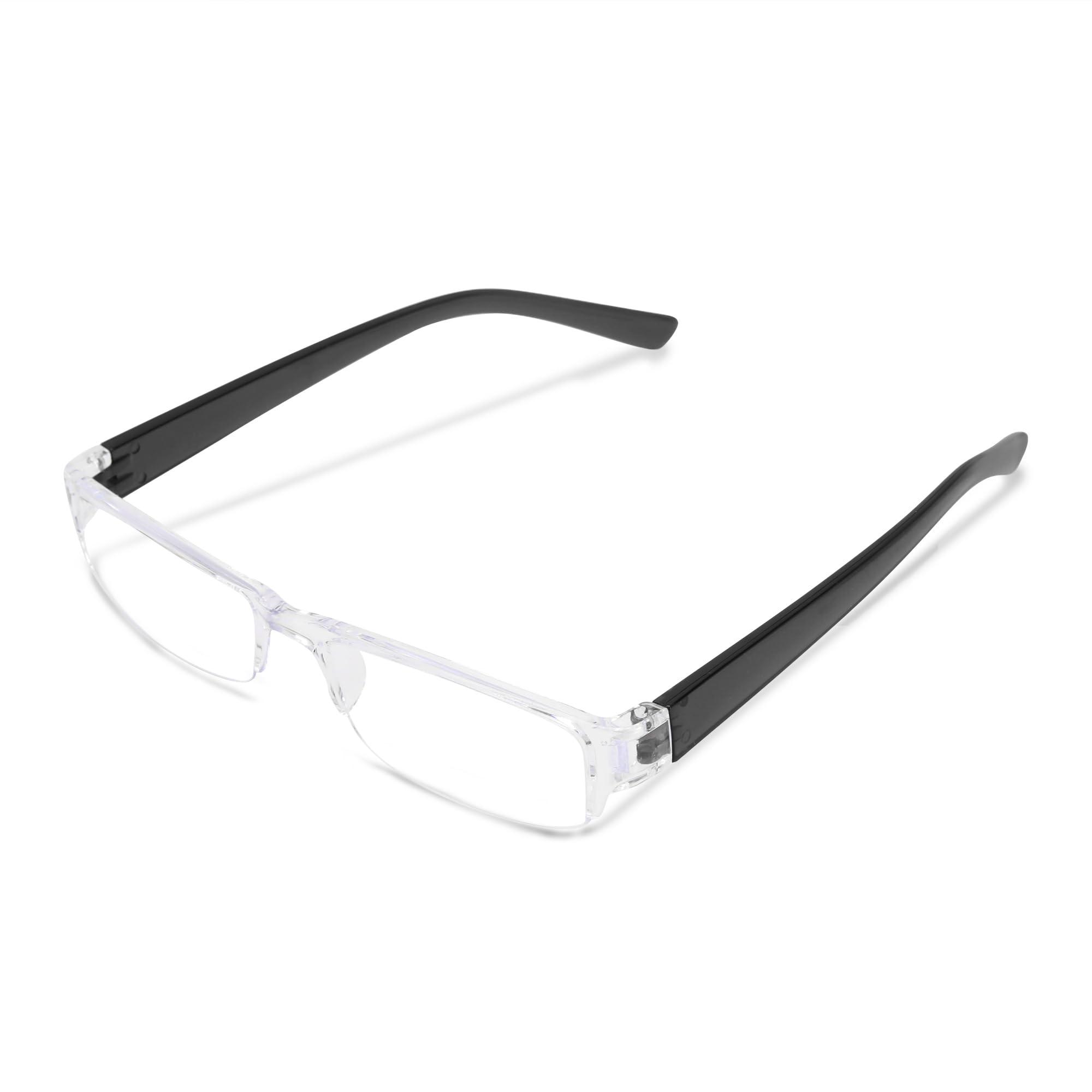 ILiFF ILiFF Compact Reading Glasses - Unisex TR90 Frame, Near Vision CR Lens, Anti-Glare Protection for Mobile, Books, and Laptops (+2.50)