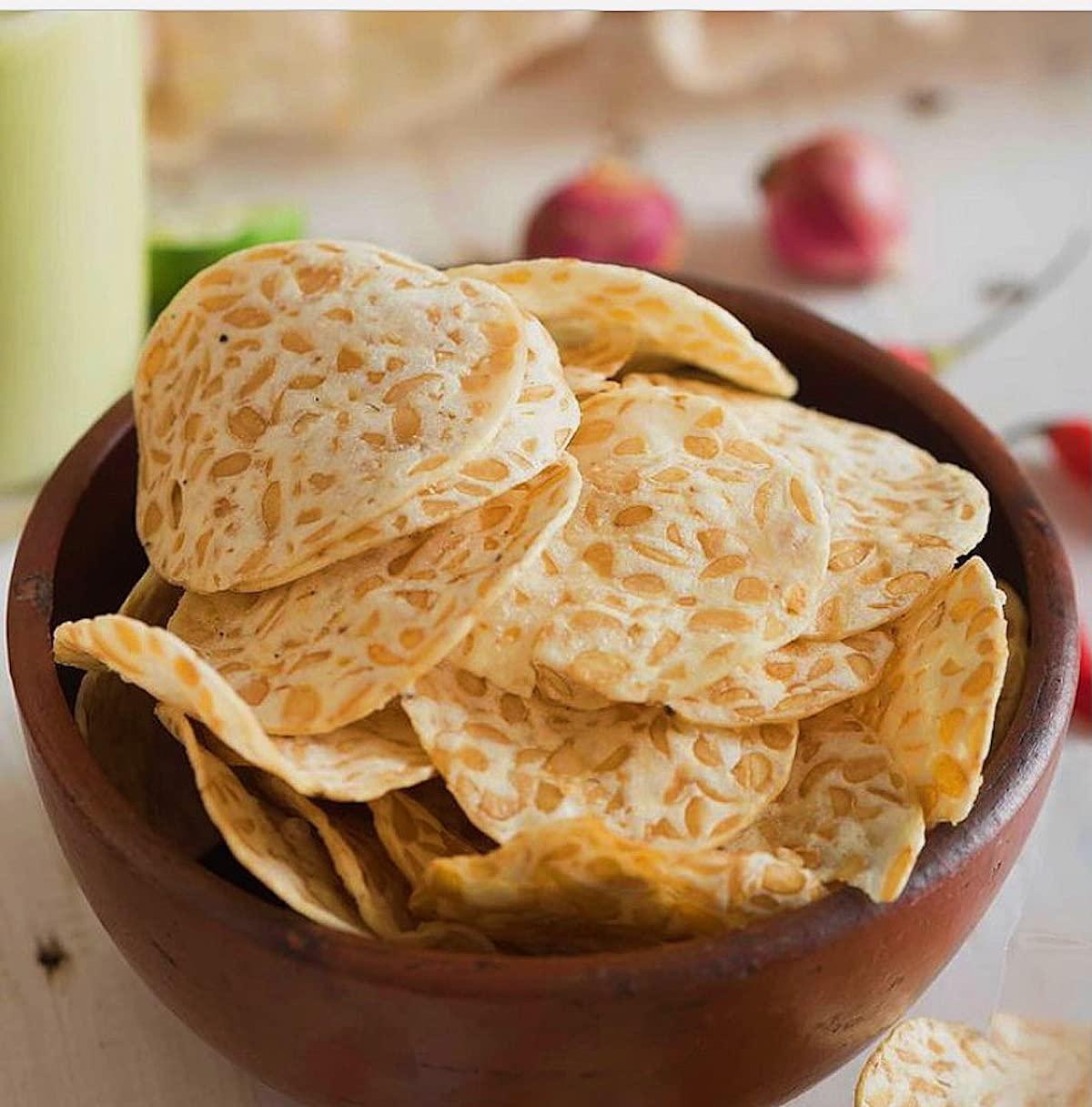 TEMPEHCHENNAI TEMPEHCHENNAI Chips |Protein Chips (Cheddar Cheese Seasoning Plant Based),Veg/Vegan Protein|Gut-Friendly|High Fiber|Low Carb|No Maida - 120 Gm