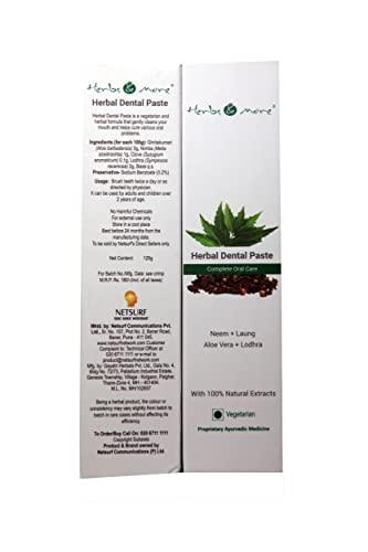 Netsurf Herbs & More Herbal Dental Paste 125g (Pack Of 3)