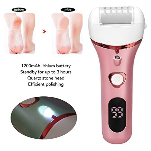 BUCS Electronic Foot File, Pedicure Foot Grinder Callus Removal Rechargeable for Beauty Salon (Pink)