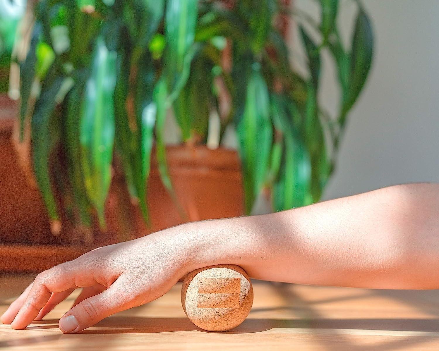 FITCOZI Fitcozi Massage Balls 1 pcs for Myofascial Release, Self-Massage, Reflexology, Plantar Fasciitis, Pressure and Trigger Points, Better Than Foam Rolling with Carry Bag (Single massage Ball)