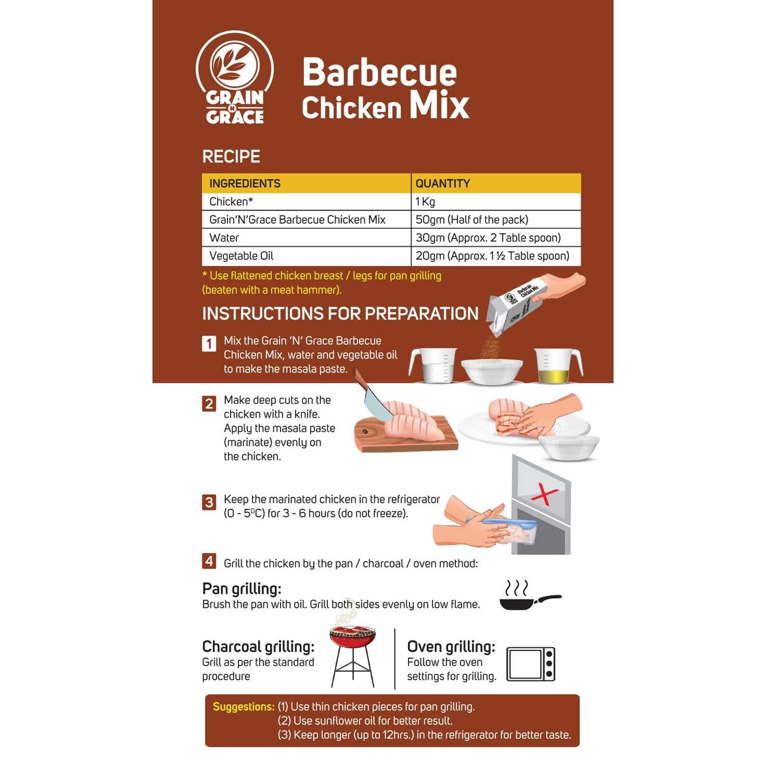 Grain N Grace Grain n Grace Barbecue Chicken Mix (100g)