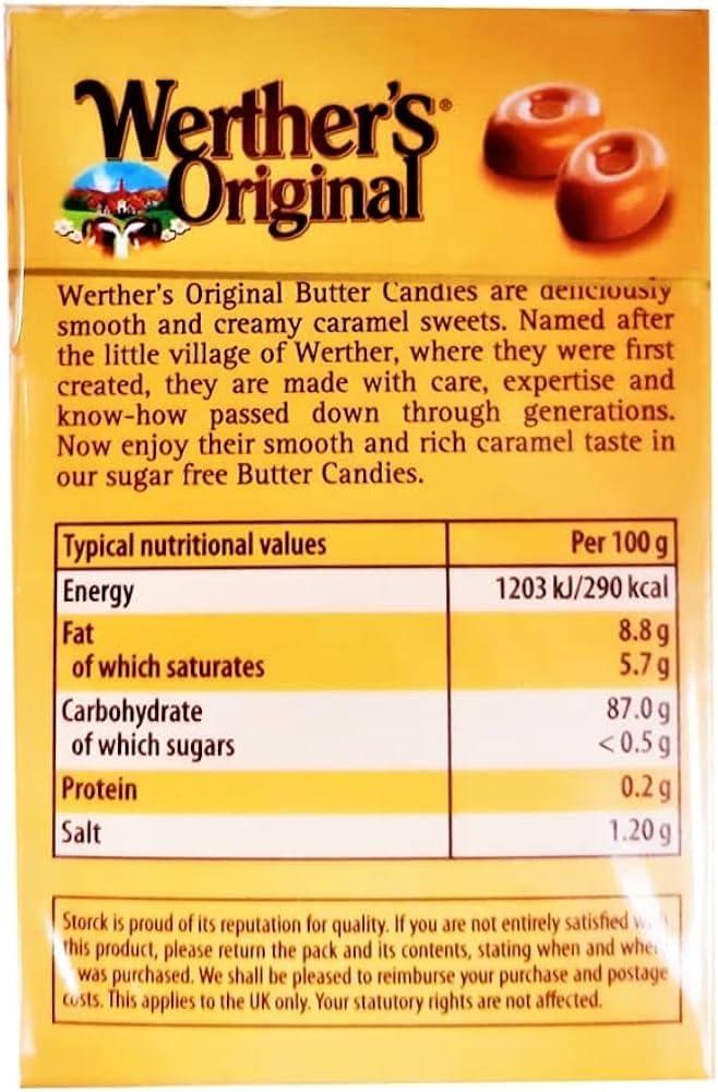 Generic Werther\'s Original Chocolate Flavour Sugar Free (42G)