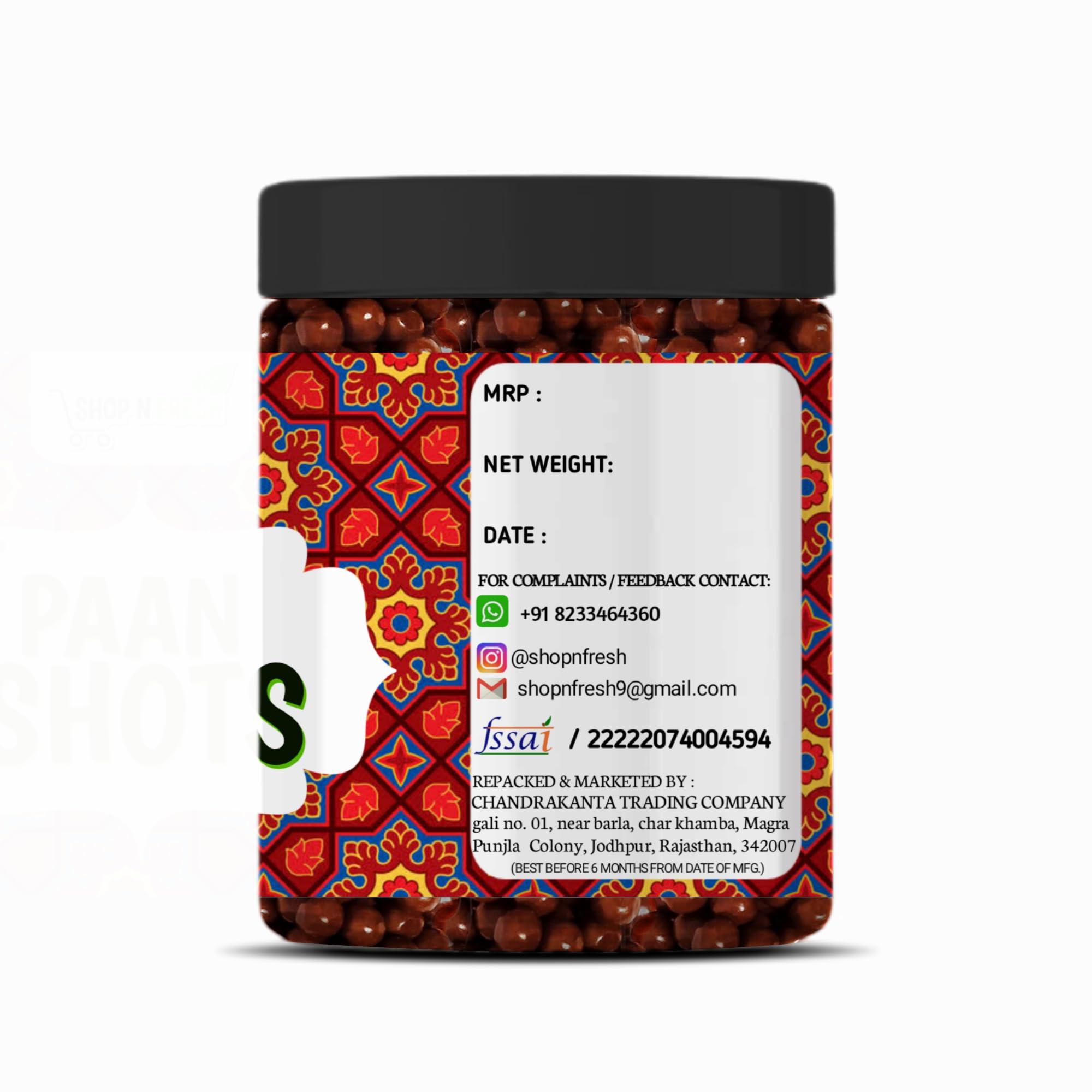 Shop N Fresh Shop N fresh Paan Shots 400gm(Instant Paan, Mouth Freshener, Mukhwas) Pan Flavor, Pan Laddu (400gm)