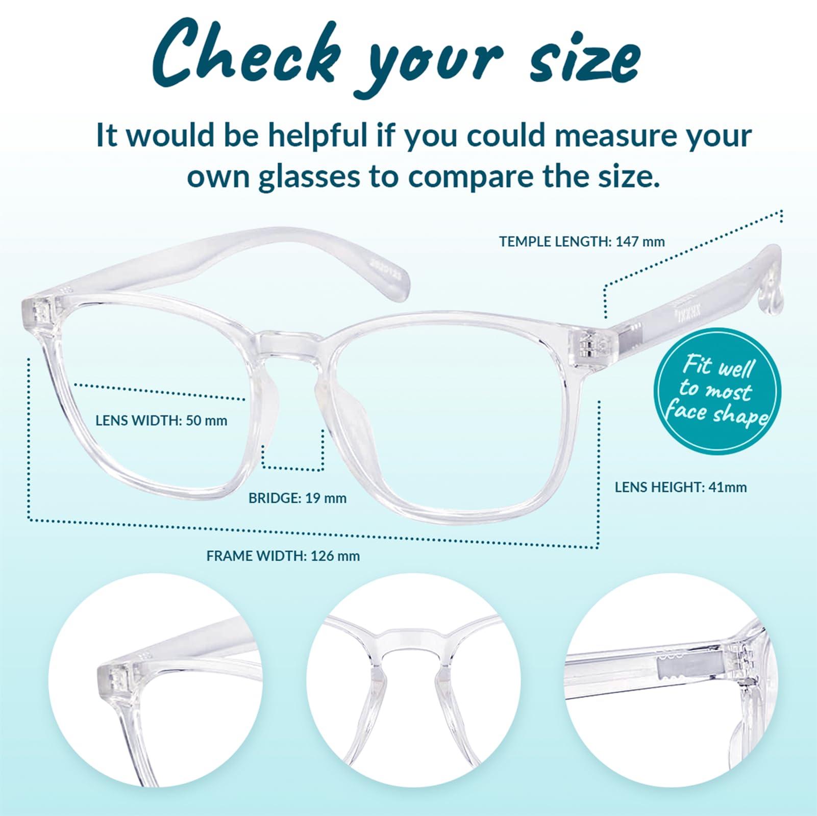 Zenni Optical Zenni Optical Blokz Blue Light Blocking Computer Glasses Square Universal Bridge Fit Clear Frame 2020123