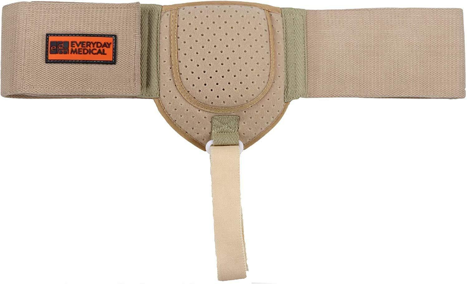 Everyday Medical Everyday Medical Hernia Guard I Inguinal Hernia Belt for Men I Left or Right Side, Post Surgery Mens Inguinal Hernia Support Truss for Inguinal, Groin Hernias I Adjustable Waist Strap I Large/XLarge