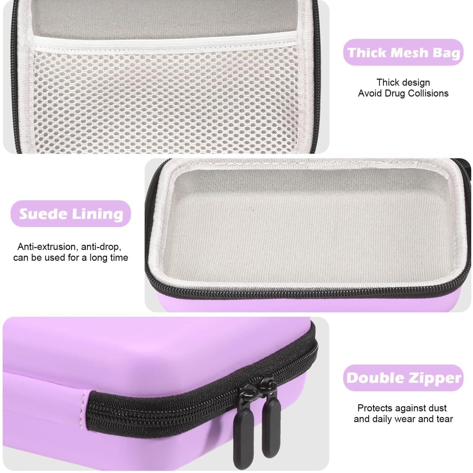 YFUG GO Fukumi Carrying Case for Portable Nebulizer, Travel Medical Bag, Hard Emergency Medical Bag for Inhaler Spacer Case for Kids and Adults, Masks, Asthma Accessories Case for Medicin, MB02-P