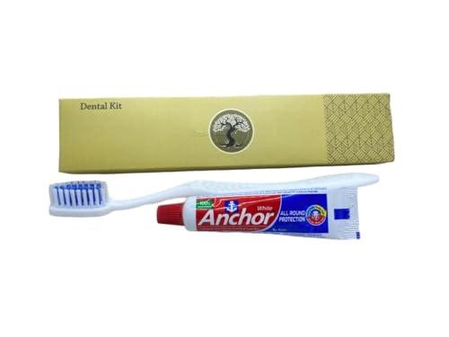Krafty Kustomz Krafty Kustomz Dental Kit Hotel Accessories, Guest House Kit Dental Kit (1 Toothbrush & 1 Toothpaste 10g) Pack 25 (75)