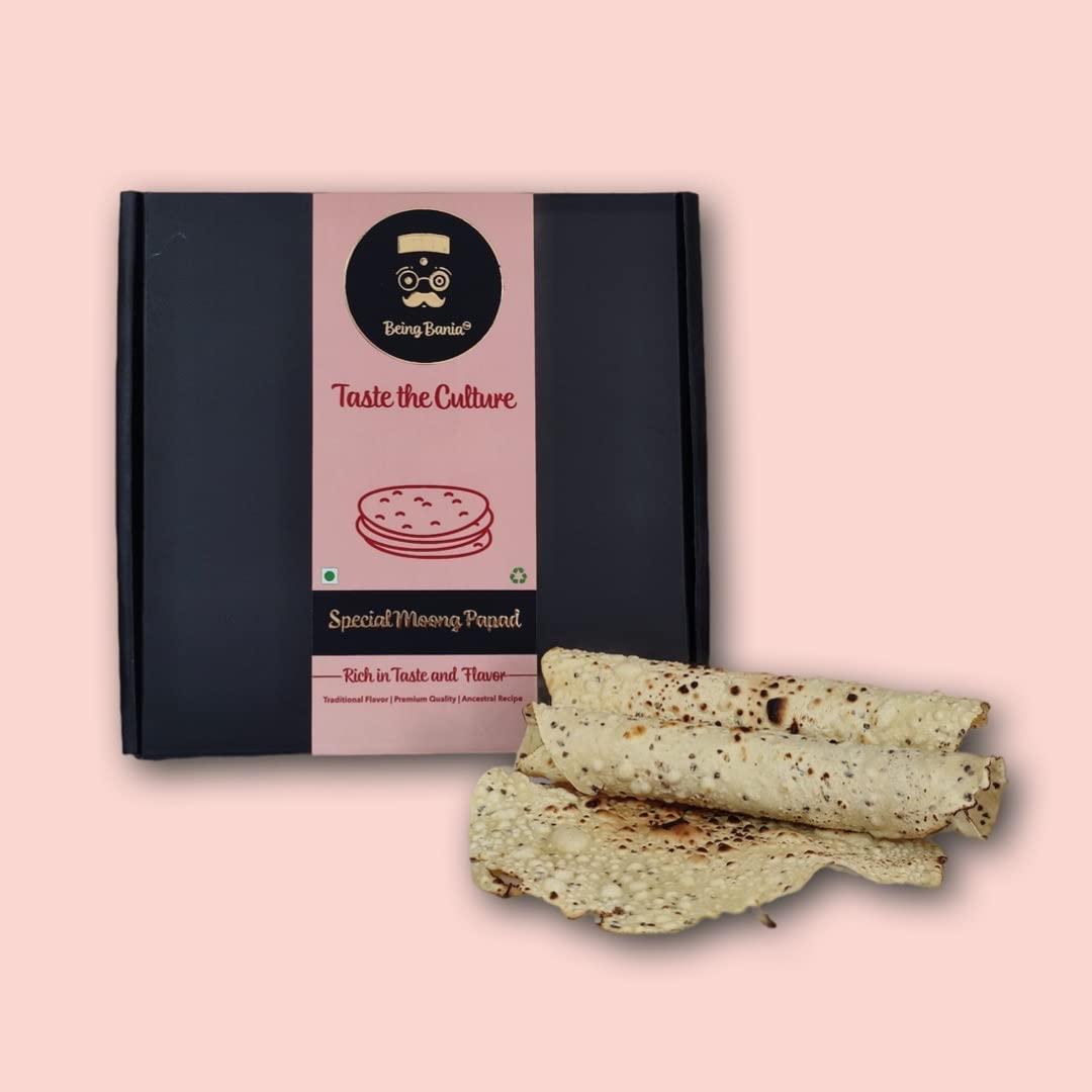 Being Bania Special Moong Papad - 100% Natural and Handmade | Moong dal papad | Appalam, papadam and fryums