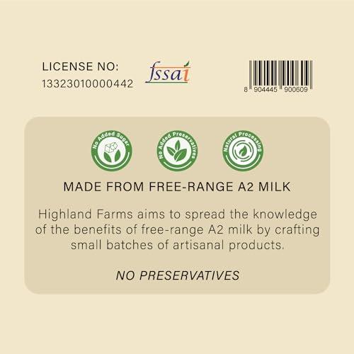 Courtyard farms private limited Highland Farms A2 Cow Milk Yellow Salted Butter |Traditional Method of Butter Making | Free Range Cow Milk | No Preservatives | 200gm