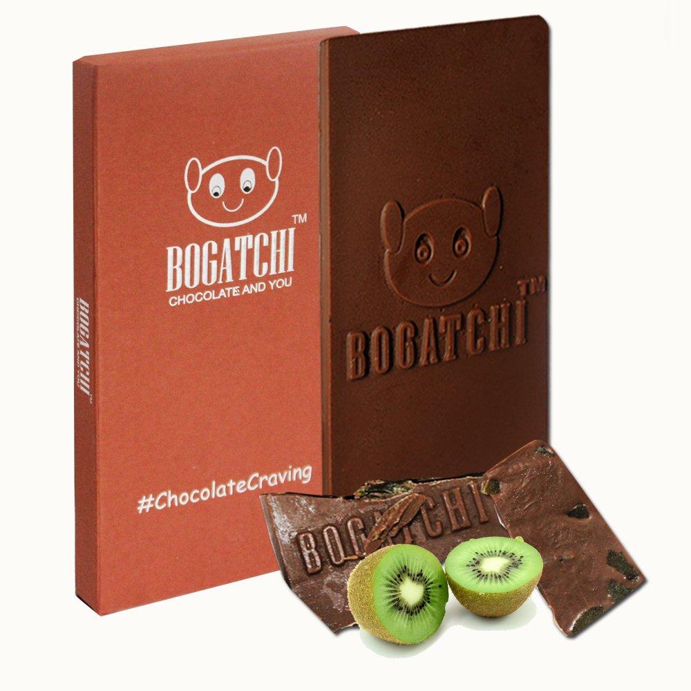 BOGATCHI BOGATCHI Kiwi BAR, 30% Dark Chocolate with Goodness Kiwi Fruit, 1 Piece